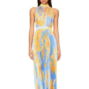 L’idee Chateau Gown in Jardin Blue